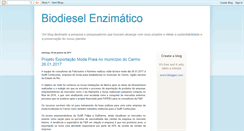 Desktop Screenshot of biodieselenzimatico.blogspot.com