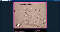 Desktop Screenshot of lavidadelaguerita.blogspot.com