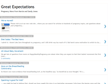 Tablet Screenshot of greatexpectationspregnancy.blogspot.com