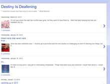 Tablet Screenshot of destinyisdeafening.blogspot.com