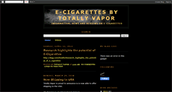 Desktop Screenshot of e-cigarettesbytotallyvapor.blogspot.com