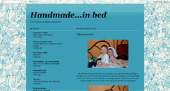 Desktop Screenshot of handmadeinbed.blogspot.com