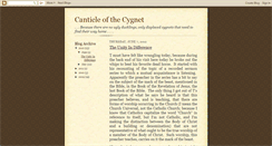 Desktop Screenshot of canticleofthecygnet.blogspot.com