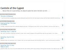 Tablet Screenshot of canticleofthecygnet.blogspot.com