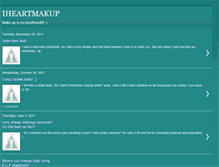 Tablet Screenshot of iheartmakup.blogspot.com