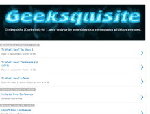 Tablet Screenshot of geeksquisite.blogspot.com