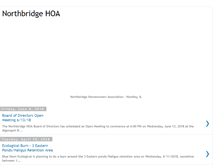 Tablet Screenshot of northbridgehoa.blogspot.com