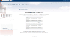 Desktop Screenshot of latestsports1.blogspot.com