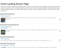 Tablet Screenshot of clineslanding.blogspot.com