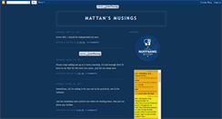 Desktop Screenshot of mattanmusings.blogspot.com