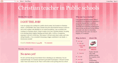 Desktop Screenshot of christianspedteacher.blogspot.com