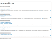 Tablet Screenshot of dennisacneantibiotics.blogspot.com