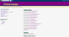 Desktop Screenshot of cthinkcenter.blogspot.com