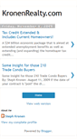 Mobile Screenshot of kronenrealty.blogspot.com