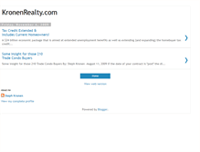 Tablet Screenshot of kronenrealty.blogspot.com