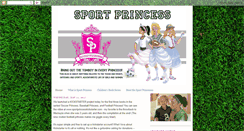 Desktop Screenshot of mysportprincess.blogspot.com