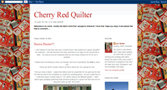 Desktop Screenshot of cherryredquilter.blogspot.com