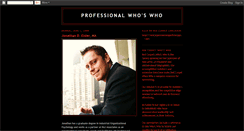 Desktop Screenshot of professionalwhoswho.blogspot.com