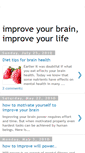 Mobile Screenshot of improveyourbrainimproveyourlife.blogspot.com