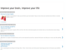 Tablet Screenshot of improveyourbrainimproveyourlife.blogspot.com