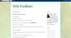 Desktop Screenshot of debifaulkner.blogspot.com
