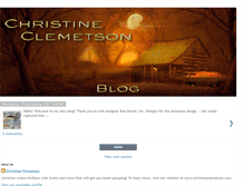 Tablet Screenshot of christineclemetson.blogspot.com