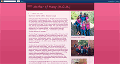 Desktop Screenshot of motherofmanymom.blogspot.com
