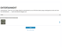Tablet Screenshot of entrtanment.blogspot.com
