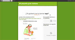 Desktop Screenshot of mipequenagranventana.blogspot.com