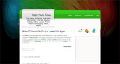 Desktop Screenshot of hightechnews4u.blogspot.com