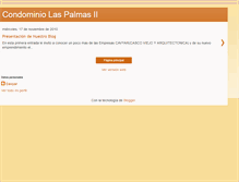 Tablet Screenshot of condominio-las-palmas-ii.blogspot.com