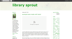 Desktop Screenshot of librarysprout.blogspot.com