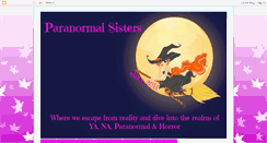 Desktop Screenshot of paranormalsisters.blogspot.com