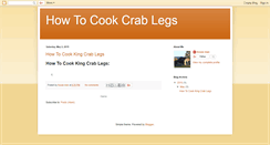 Desktop Screenshot of howtocookcrablegs.blogspot.com