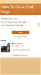 Mobile Screenshot of howtocookcrablegs.blogspot.com