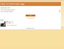 Tablet Screenshot of howtocookcrablegs.blogspot.com