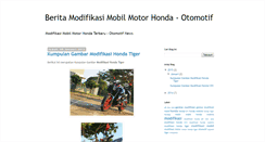 Desktop Screenshot of modifikasihonda.blogspot.com