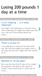 Mobile Screenshot of losing200pounds1dayatatime.blogspot.com