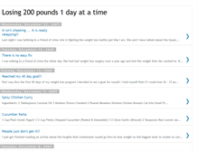 Tablet Screenshot of losing200pounds1dayatatime.blogspot.com