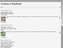Tablet Screenshot of cookingatmayflower.blogspot.com