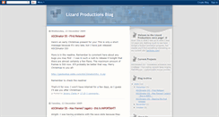 Desktop Screenshot of lizardproductionsnews.blogspot.com