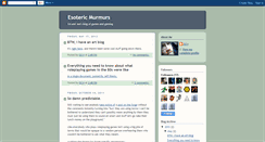 Desktop Screenshot of esotericmurmurs.blogspot.com