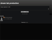 Tablet Screenshot of dreamlabproduction.blogspot.com
