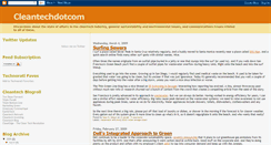 Desktop Screenshot of cleantechdotcom.blogspot.com