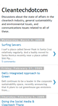 Mobile Screenshot of cleantechdotcom.blogspot.com