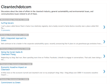 Tablet Screenshot of cleantechdotcom.blogspot.com