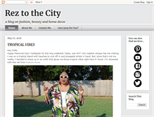 Tablet Screenshot of fromthereztothecity.blogspot.com