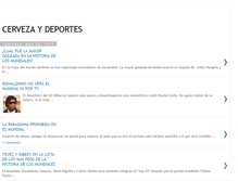 Tablet Screenshot of cervezaydeportes.blogspot.com