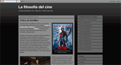 Desktop Screenshot of lafilosofiadelcine.blogspot.com