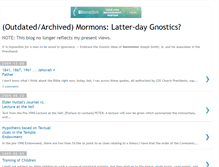 Tablet Screenshot of mormon-gnostics.blogspot.com